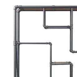 75" Brantley Bookshelf Antique Oak/Sandy Gray - Acme Furniture