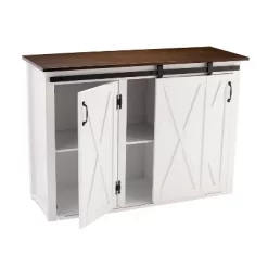 Lashire Barn Door Kitchen Island White - Aiden Lane -Furniture Specialty Store GUEST 89f6bf6f 8686 45de 82df 11da035a944d