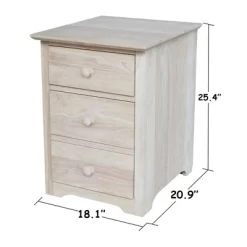 Riley 2 Drawer File Cabinet Unfinished - International Concepts -Furniture Specialty Store GUEST 8a8c540f 60b3 4288 8f70 37eb5af250db