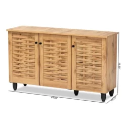 Winda Wood 3 Door Shoe Cabinet Oak Brown/Black - Baxton Studio 19 Winda Wood 3 Door Shoe Cabinet Oak Brown/Black - Baxton Studio -Furniture Specialty Store GUEST 8aba89b4 4be6 4bdc a353 f8bb8b0236cf