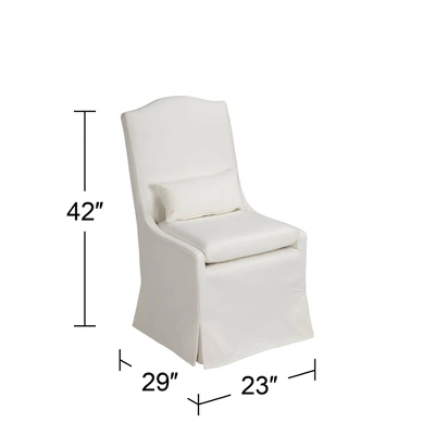 55 Downing Street Juliete Peyton Pearl Slipcover Dining Chair 10 55 Downing Street Juliete Peyton Pearl Slipcover Dining Chair - Image 8