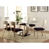7pc Langton Dining Set W/Rectangular Back Chairs Silver/Black - HOMES: Inside + Out -Furniture Specialty Store GUEST 8b417b7d e8f5 486a 8d10 b2d622971d4d
