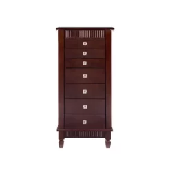 Tierra Contemporary Jewelry Armoire Merlot Brown - Powell Company -Furniture Specialty Store GUEST 8b5057ec b161 4189 8f6f a32bf7a39627