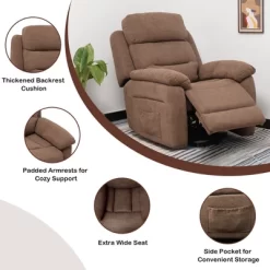 Costway Power Lift Recliner Chair Sofa For Elderly W/ Side Pocket & Remote Control GreyBrown 21 Costway Power Lift Recliner Chair Sofa For Elderly W/ Side Pocket & Remote Control GreyBrown -Furniture Specialty Store GUEST 8b662305 a37f 4437 812a 86457eb380e2