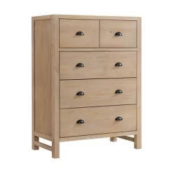 5pc Arden Wood Bedroom Set With Two 2 Drawer Nightstands Light Driftwood - Alaterre Furniture -Furniture Specialty Store GUEST 8c3e0a14 21d4 4bf6 8e05 6d90570f614d