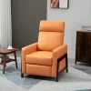 HOMCOM Manual Recliner Chair For Living Room Bedroom, Reclining Sofa Armchair With Footrest, Orange -Furniture Specialty Store GUEST 8c59b74c 6db9 4f01 95a0 f8fde5496ee9