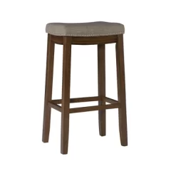 Claridge Rustic Backless Barstool - Linon -Furniture Specialty Store GUEST 8dafa9d8 a013 4a81 85c6 8692c1344b54