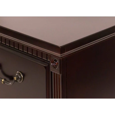 Huntington Club Two Drawer File Cabinet Cherry - Martin Furniture 4 Huntington Club Two Drawer File Cabinet Cherry - Martin Furniture - Image 2