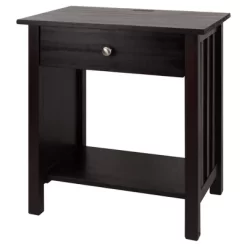 35.1" Nightstand With Usb Port - Flora Home
