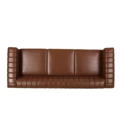 Drury Contemporary Channel Stitch 3 Seater Sofa With Nailhead Trim - Christopher Knight Home -Furniture Specialty Store GUEST 8f2788d3 2f68 40ea 9989 94f5f10abaf5