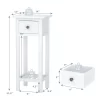 Costway 2 Tier End Bedside Sofa Side Table With Drawer Shelf Acacia Wood Nightstand White -Furniture Specialty Store GUEST 8f32ff46 b9f3 4491 bdbb 2b78a85a9aa8
