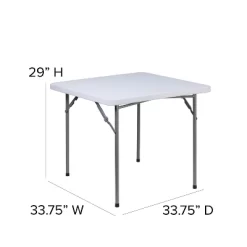 Flash Furniture 2.81-Foot Square Granite White Plastic Folding Table -Furniture Specialty Store GUEST 8f3ec51f 3339 4b02 8e39 fbe9c8b7af50