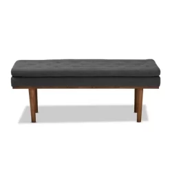 Arne Walnut Finished Bench - Baxton Studio