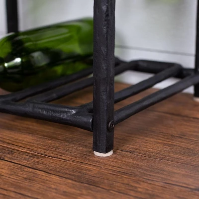 BIRDROCK HOME Bottle Rack - Black - Holder (9 Bottle) 6 BIRDROCK HOME Bottle Rack - Black - Holder (9 Bottle) - Image 4