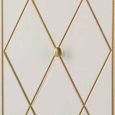 Nessnal 2 Door Accent Cabinet Cream/Gold - Aiden Lane 9 Nessnal 2 Door Accent Cabinet Cream/Gold - Aiden Lane - Image 7