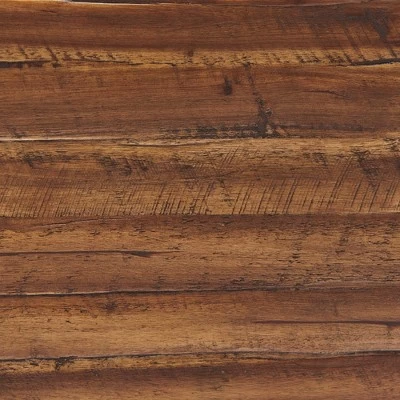 Claremont Rustic Wood Console Table With Two Drawers And Low Shelf Dark Brown - Alaterre Furniture 10 Claremont Rustic Wood Console Table With Two Drawers And Low Shelf Dark Brown - Alaterre Furniture - Image 8