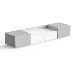 Modern TV Stand For 70" TV With Large Storage And Magnetic Doors, White - ModernLuxe -Furniture Specialty Store GUEST 91666323 fe6e 42d5 b3e7 a8996728dfb1