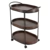Wood 3 Tier Oval Tray Cart Brown - Olivia & May 1 Wood 3 Tier Oval Tray Cart Brown - Olivia & May -Furniture Specialty Store GUEST 91c1b81e 1e72 4ed5 926c d84564494b95