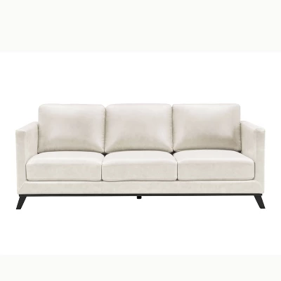 Woodstock Mid-Century Top Grain Leather Sofa - Abbyson Living 8 Woodstock Mid-Century Top Grain Leather Sofa - Abbyson Living - Image 6