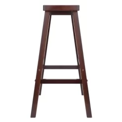 5pc Parkland Set Counter Height Dining Set With Saddle Seat Bar Stools Wood/Walnut - Winsome -Furniture Specialty Store GUEST 921dfc39 fd61 4912 8882 39427058ca6d