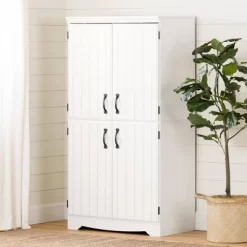 Farnel 4 Door Storage Cabinet Pure White - South Shore -Furniture Specialty Store GUEST 924ec7fb 2a72 48b2 9da5 e16cb5d54d24