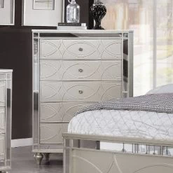2pc La Mesa Bed And Chest Set Silver - HOMES: Inside + Out -Furniture Specialty Store GUEST 934efda1 c054 4e36 ba94 275b512eae48