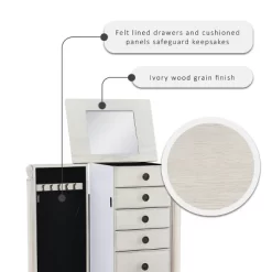 Obrecht Jewelry Armoire Off White - Powell Company -Furniture Specialty Store GUEST 936a2c19 83e2 48f6 8675 21992b0dd588