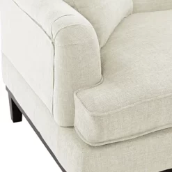 81.8" Upholstered Country Loveseat Sofa With Wooden Legs And Two Throw Pillows-ModernLuxe -Furniture Specialty Store GUEST 936b0f8e cb21 4b02 bd11 c0edcaefb872