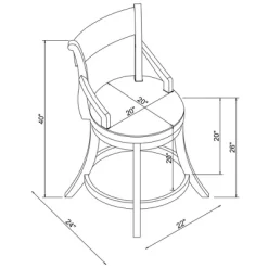 Big And Tall Gerald Counter Height Barstool Brown - Powell Company -Furniture Specialty Store GUEST 942c07fa 1149 4b15 b529 65e8095dffb0