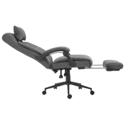 Vinsetto Executive Linen-Feel Fabric Office Chair High Back Swivel Task Chair With Adjustable Height Upholstered Retractable Footrest, Headrest And Padded Armrest -Furniture Specialty Store GUEST 944a99f7 0318 44fa be60 eeb9400ef5d3