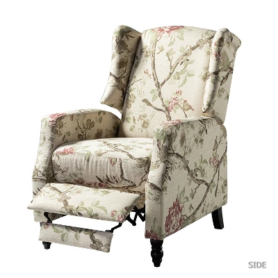 Victor Modern Manual Leather Recliner For Livingroom | Karat Home- Bird 4 Victor Modern Manual Leather Recliner For Livingroom | Karat Home- Bird - Image 2