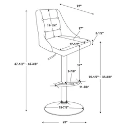 Marston Adjustable Barstool - Powell -Furniture Specialty Store GUEST 9514dcc6 5ff6 4fc0 aa80 d82e3835afb9