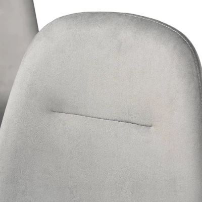 Set Of 4 Elyse Velvet Upholstered Metal Dining Chairs - Baxton Studio 4 Set Of 4 Elyse Velvet Upholstered Metal Dining Chairs - Baxton Studio - Image 2