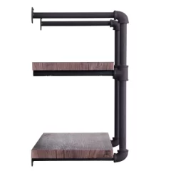 Tarian Industrial Wall-Mounted Shelf Dark Brown - Christopher Knight Home -Furniture Specialty Store GUEST 95cfff41 1411 4e59 b399 45fcecc26737