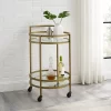 Bailey Round Bar Cart Gold - Crosley -Furniture Specialty Store GUEST 95fd896c 15cb 4b3c 97fe a5b7786fc680