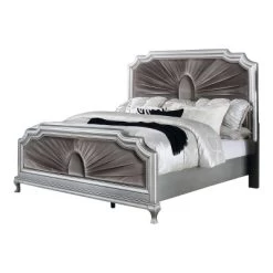 3pc Queen Bentlee Bedroom Set With 2 Nightstands Silver/Warm Gray - HOMES: Inside + Out -Furniture Specialty Store GUEST 96354e5d 5e93 469e 88e5 0e2e1e5b77ab