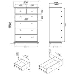 Sonoma 6 Drawer Chest In Black Lead - Tvilum 18 Sonoma 6 Drawer Chest In Black Lead - Tvilum -Furniture Specialty Store GUEST 980cae17 b69c 43ba a883 9f191f348e6d