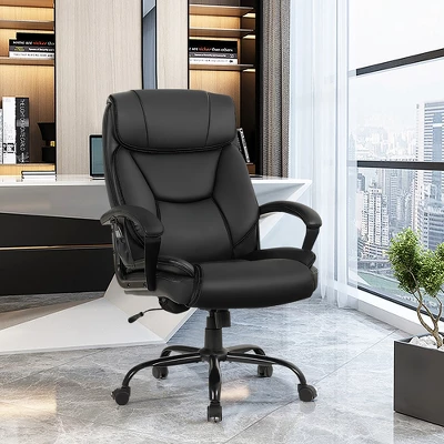 Costway Big & Tall 500lb Massage Office Chair E Xecutive PU Leather Computer Desk Chair 3 Costway Big & Tall 500lb Massage Office Chair E Xecutive PU Leather Computer Desk Chair