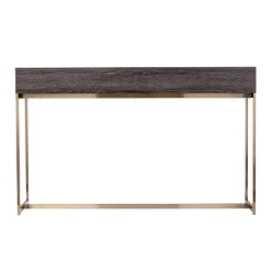 Frondi Long Console Table Black Oak/Antique Brass - Aiden Lane -Furniture Specialty Store GUEST 98a25338 e222 4277 b873 5fbfef429559