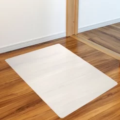 Polypropylene Anti Slip Foldable Chair Mat For Hard Floors Rectangular White - Floortex -Furniture Specialty Store GUEST 990796e9 cab3 42aa a24f 29a8baa323b1