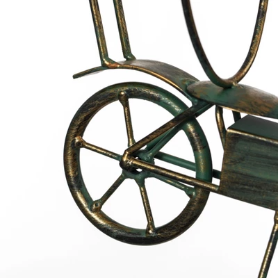 Vintiquewise Metal Figurine Motorcycle Shaped Vintage Wine Single Bottle Holder Stand Rack 8 Vintiquewise Metal Figurine Motorcycle Shaped Vintage Wine Single Bottle Holder Stand Rack - Image 6