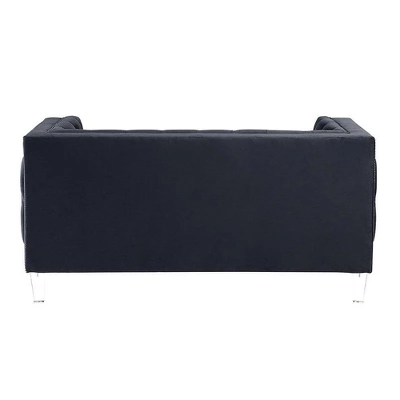 64" Ansario Sofa Charcoal Velvet - Acme Furniture 6 64" Ansario Sofa Charcoal Velvet - Acme Furniture - Image 4