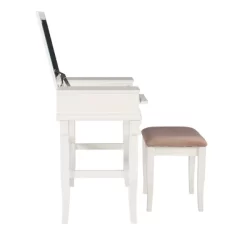 Adler Vanity Set White - Linon -Furniture Specialty Store GUEST 9c241c2c 227a 48c1 b663 1a8e29b8da45