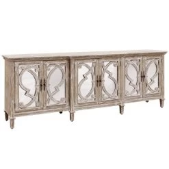 Naples 6 Door Mirrored Cabinet Natural - Stylecraft -Furniture Specialty Store GUEST 9c2d1c87 82c4 4373 9397 987bf554fa54