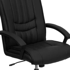 Flash Furniture Mid-Back Black LeatherSoft Swivel Manager's Office Chair With Arms -Furniture Specialty Store GUEST 9c3724c4 bbbe 4e67 be7e 74c6241130dc