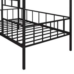Twin Size Metal House Bed Frame With Slatted Support-ModernLuxe -Furniture Specialty Store GUEST 9c7fc636 03d1 4cd7 afc7 c12856e0ac26