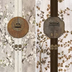 6" Double Sided Asian Lock Canvas Room Divider White - Oriental Furniture -Furniture Specialty Store GUEST 9e8e1994 2f8f 44f0 97de cd5976bbfaa2