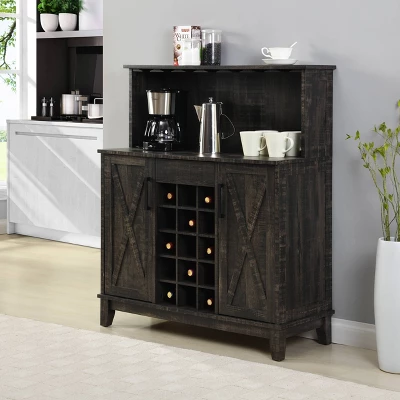 Wine Bar Cabinet - Home Source 3 Wine Bar Cabinet - Home Source