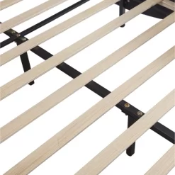 Upholstered Faux Leather Platform Bed With LED Light Bed Frame With Slatted-ModernLuxe -Furniture Specialty Store GUEST 9f0c204c 9d7d 4005 8d1f 1db2f7b5ee97