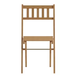 Emma And Oliver Set Of 2 All Natural Weather Resistant Acacia Wood Folding Patio Bistro Chairs In A Natural Finish With Protective Teak Oil Layer -Furniture Specialty Store GUEST 9f5ef73e 0ba3 4143 b824 c200f4df3b7d